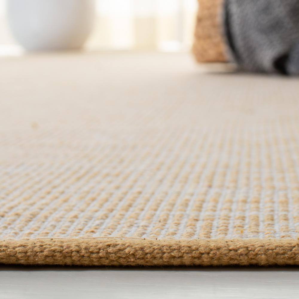 Coastal Breeze Blue Hand-Woven Cotton 4' x 6' Area Rug