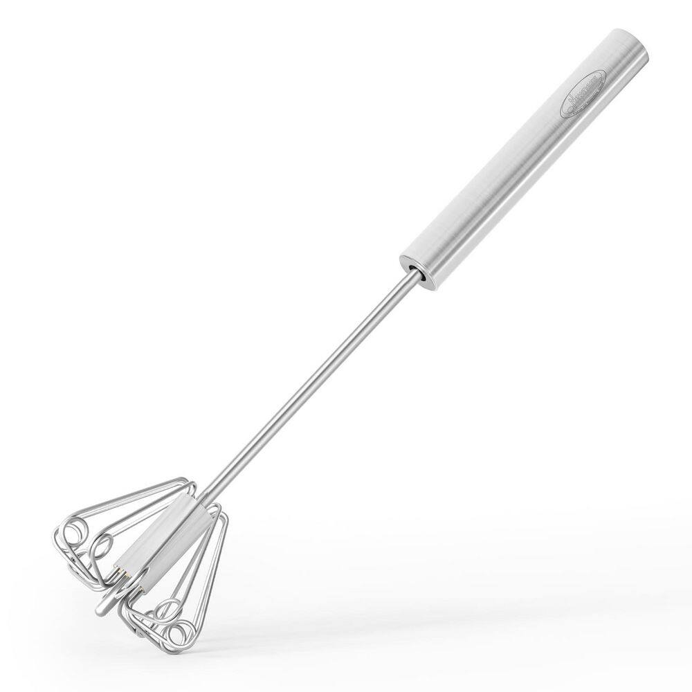 Stainless Steel Silver Semi Automatic Hand Whisk Egg Beater Milk Frother Blender Kitchen Tool for Mixing price history on PriceWatchPro