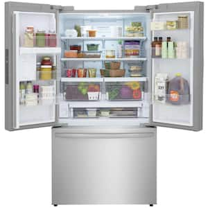 36 in 28.8 cu. ft. Standard Depth French Door Refrigerator in Smudge-Proof Stainless Steel with Internal Water Dispenser