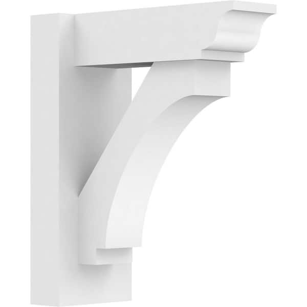 Ekena Millwork Imperial 5 in. W x 14 in. H x 12 in. D Signature Urethane Polyurethane Outlooker with Traditional Ends