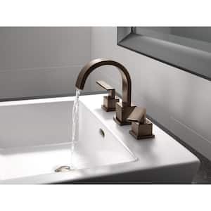 Vero 8 in. Widespread 2-Handle Bathroom Faucet with Metal Drain Assembly in Venetian Bronze