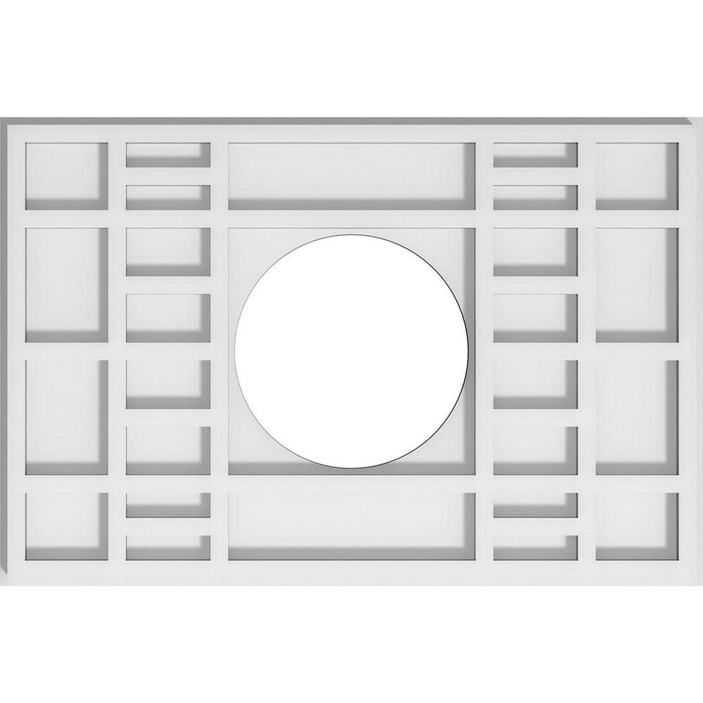 18 in. x 12 in. x 1 in. Beaux Architectural Grade PVC Contemporary Ceiling Medallion price history on PriceWatchPro