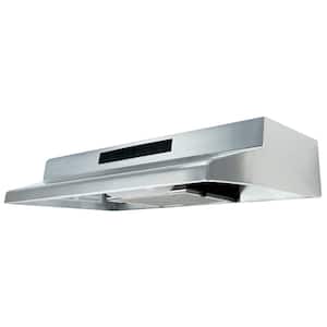 36 in. ENERGY STAR Certified Convertible Under Cabinet ADA Compliant Range Hood with Light in Stainless Steel