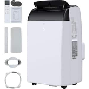 12,000 BTU Portable Air Conditioner Cools 550 Sq. Ft. with Dehumidifier and Remote Control in White