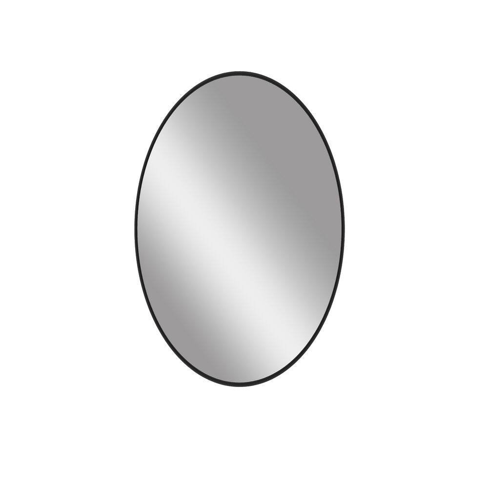 JimsMaison 24 in. W x 36 in. H Oval Framed Wall Mounted Bathroom Vanity