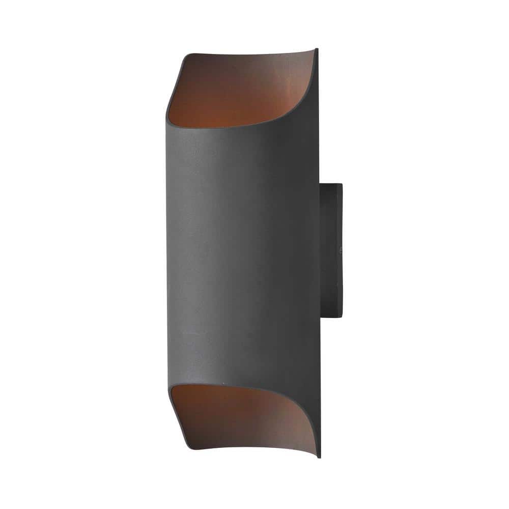 Lightray 2-Light Architectural Bronze Integrated LED Outdoor Wall Lantern Sconce price history on PriceWatchPro