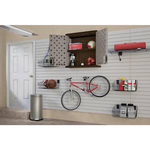 Resin 1-Shelf Wall Mounted Garage Cabinet in Platinum (30 in W x 30 in H x 12 in D)