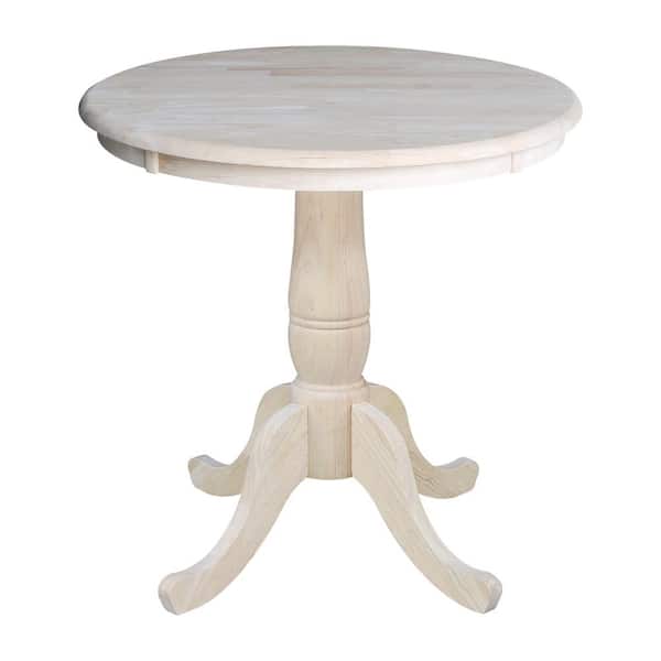 International Concepts Unfinished Pedestal Dining Table