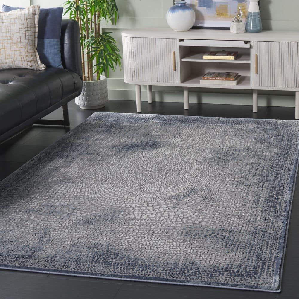 Meadow 5 ft. x 8 ft. Blue/Ivory Gradient Solid Color Area Rug price history on PriceWatchPro