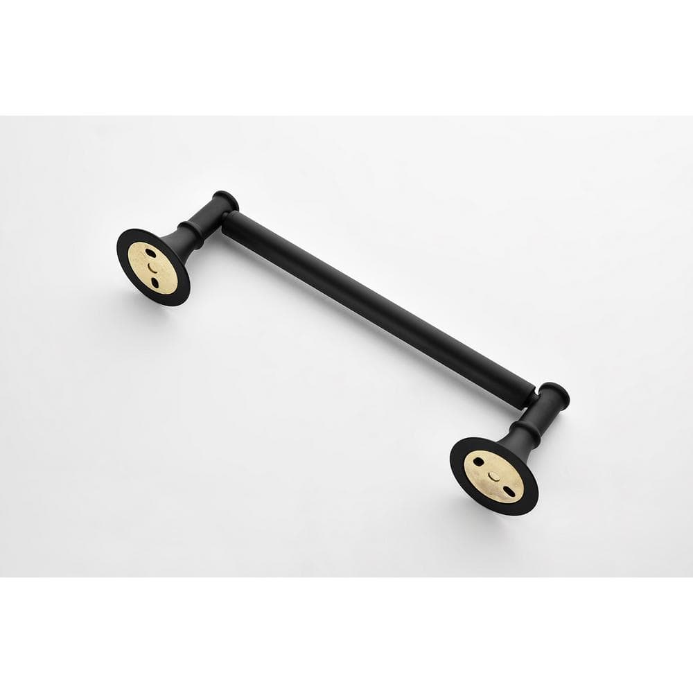 Matte Black 6-Piece Brass Bathroom Hardware Set