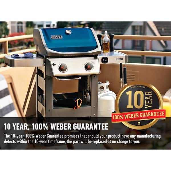Weber Spirit II E-210 2-Burner Propane Gas Grill in Sapphire