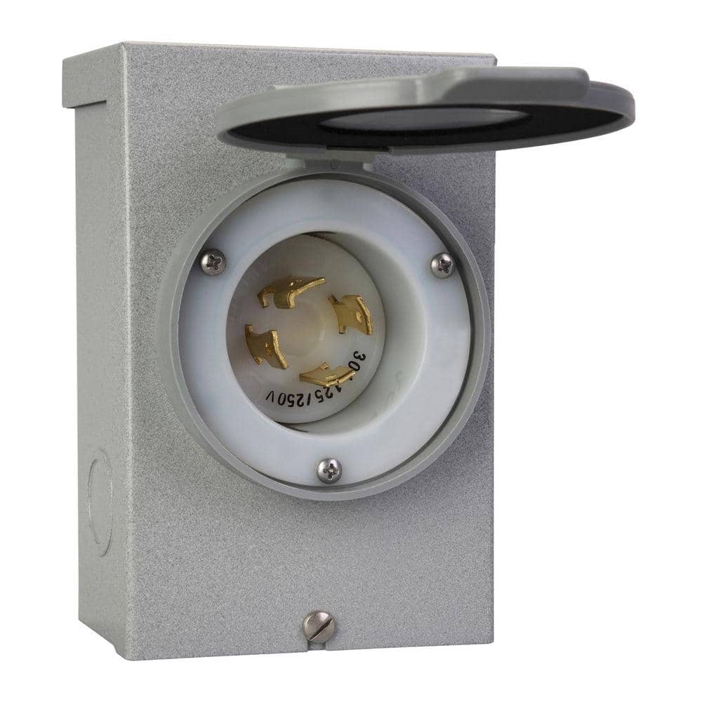 Reliance Controls PB-30 Amp Power Inlet Box 125/250 volt 