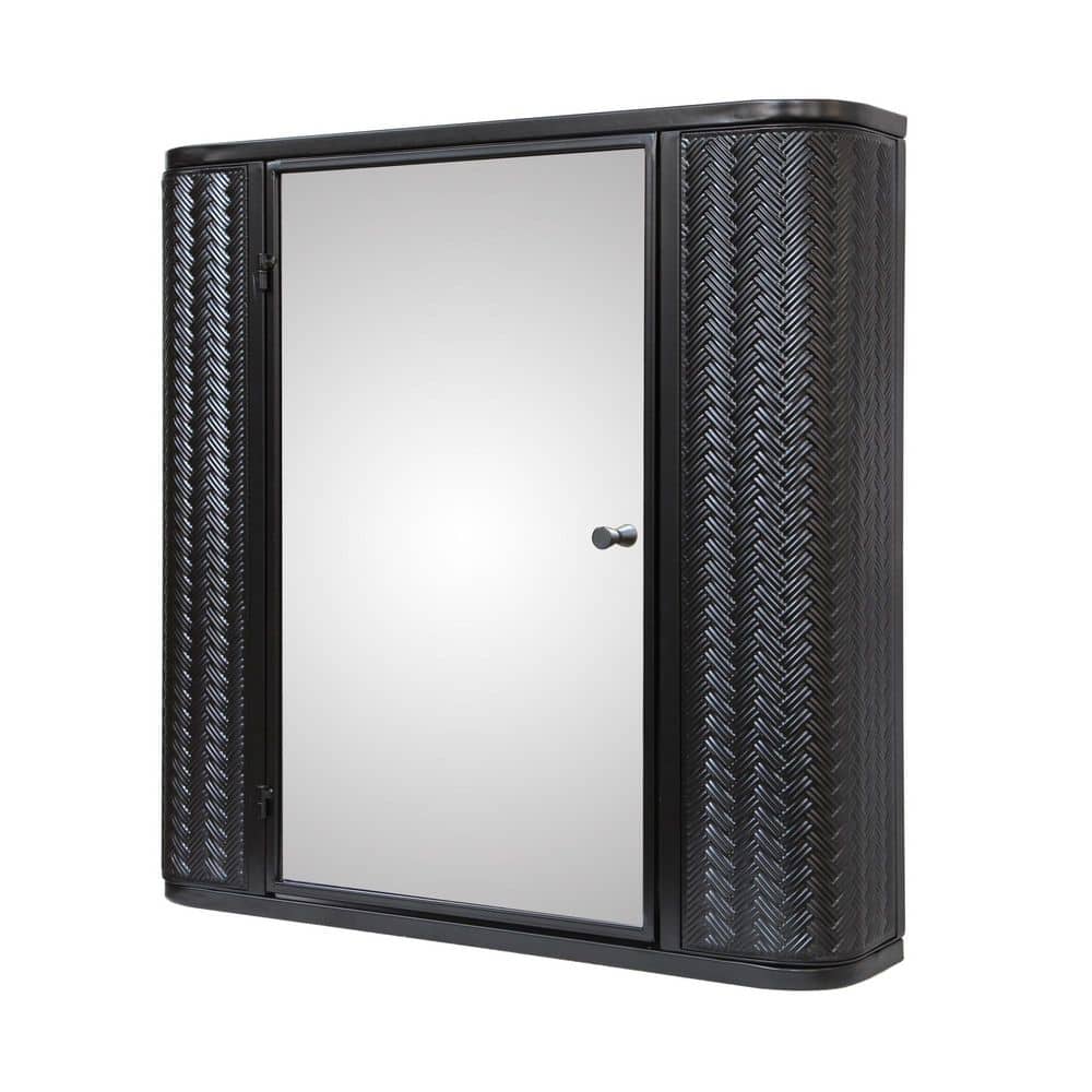23.62 in. W x 23.62 in. H Rectangular Metal Medicine Cabinet with Mirror, Bathroom Mirror Cabinet with Shelves price history on PriceWatchPro