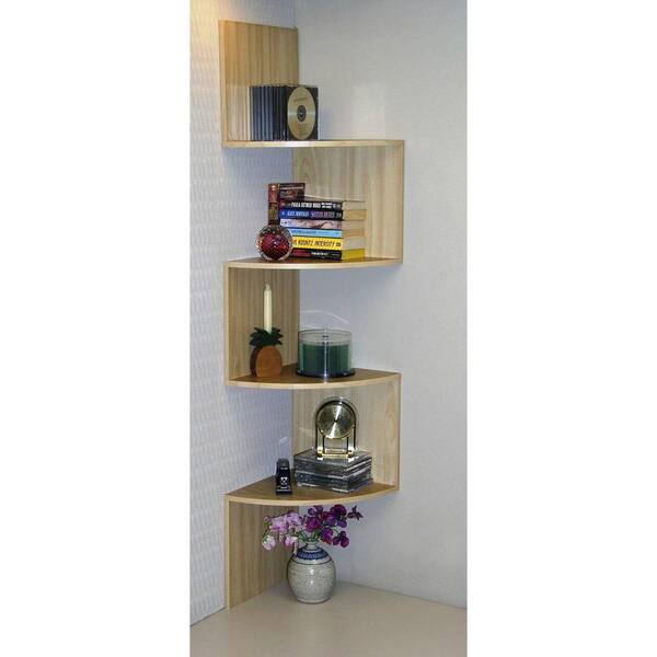 4D Concepts Hanging Wall Corner Shelf Storage