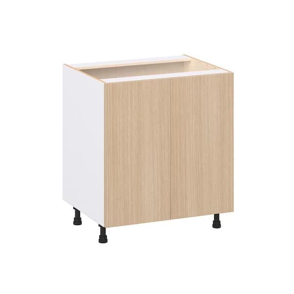 Timberline 30 in. W x 24.5 in. D x 34.5 in. H Assembled Shaker Full Height Doors Base Kitchen Cabinet in Mojavi Oak