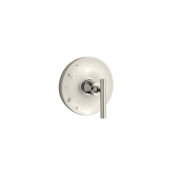 KOHLER Purist Rite-Temp 1-Handle Tub and Shower Faucet Trim Kit with Lever Handle in Polished Nickel (Valve Not Included)