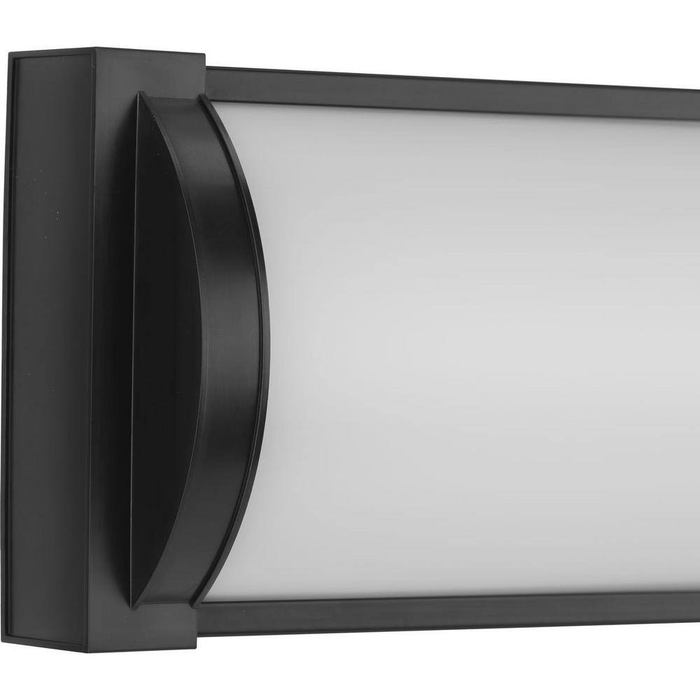 Matte Black 32" LED Linear Vanity Light with Acrylic Shade