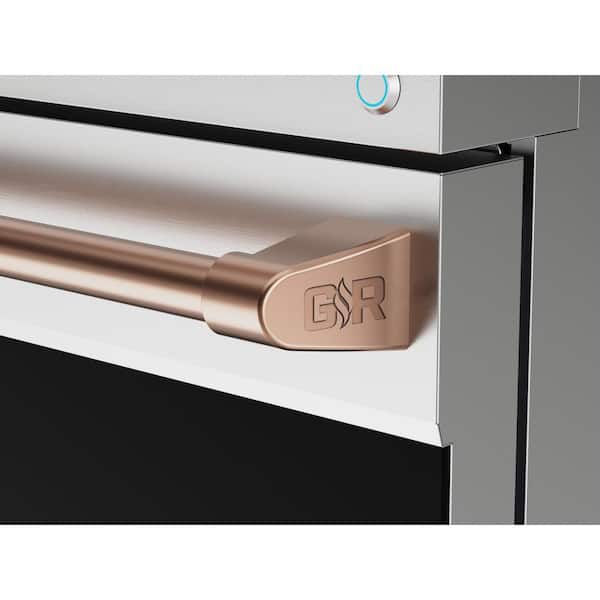 Gordon Ramsay Series 48 in. 6-Burners Freestanding Double Oven Gas Range in SS/Rose Gold with Convection and Grill