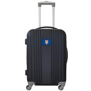 MLB New York Mets 21 in. Gray Hardcase 2-Tone Luggage Carry-On Spinner Suitcase