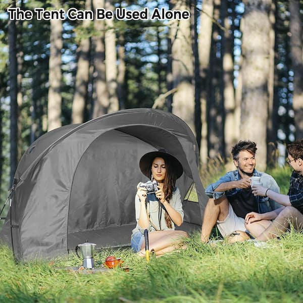 Mentor Luchtpost Wegrijden Alpulon 1-Person Gray Outdoor Folding Camping Tent Cot Elevated Compact Tent  with External Cover ZMWV478 - The Home Depot
