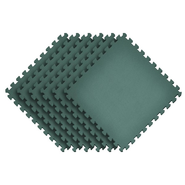 Norsk Dark Green 24 in. x 24 in. x 0.47 in. Foam Interlocking Floor Mat (6-Pack) Norsk Dark Green 24 in. x 24 in. x 0.47 in. Foam Interlocking Floor Mat (6-Pack)