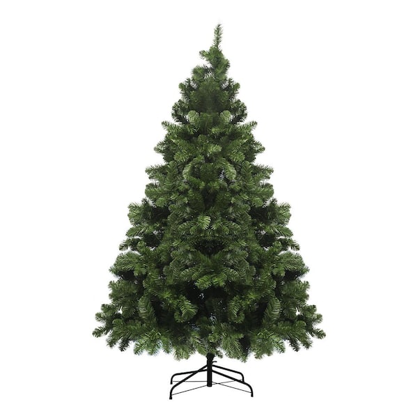 6ft Full Fir Hinged Artificial Christmas Tree, Unlit Holiday Decoration with 480-Tips for Home, Office, and Party