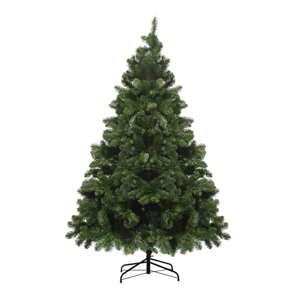 INMITOM 6ft Full Fir Hinged Artificial Christmas Tree, Unlit