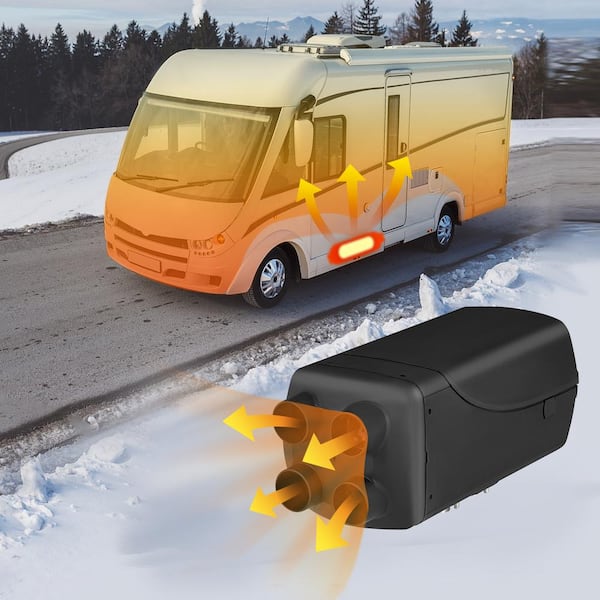 VEVOR 8KW Car Heater Diesel Air Heater 12V with LCD Monitor Silencer