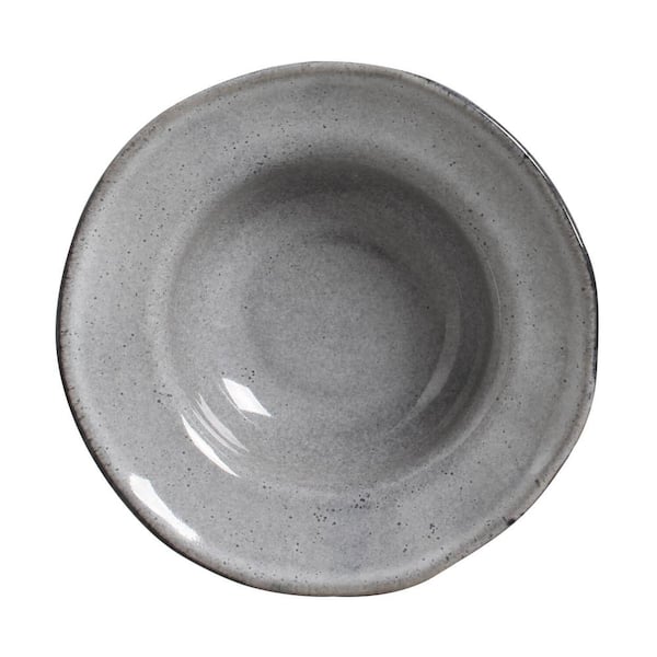 PORTO BRASIL 8.1 fl. oz. Dust Gray Stoneware Dessert Bowl (Set of 4)