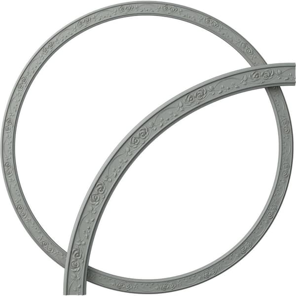 Ekena Millwork 42-1/2 in. Rose Ceiling Ring (1/4 of Complete Circle)