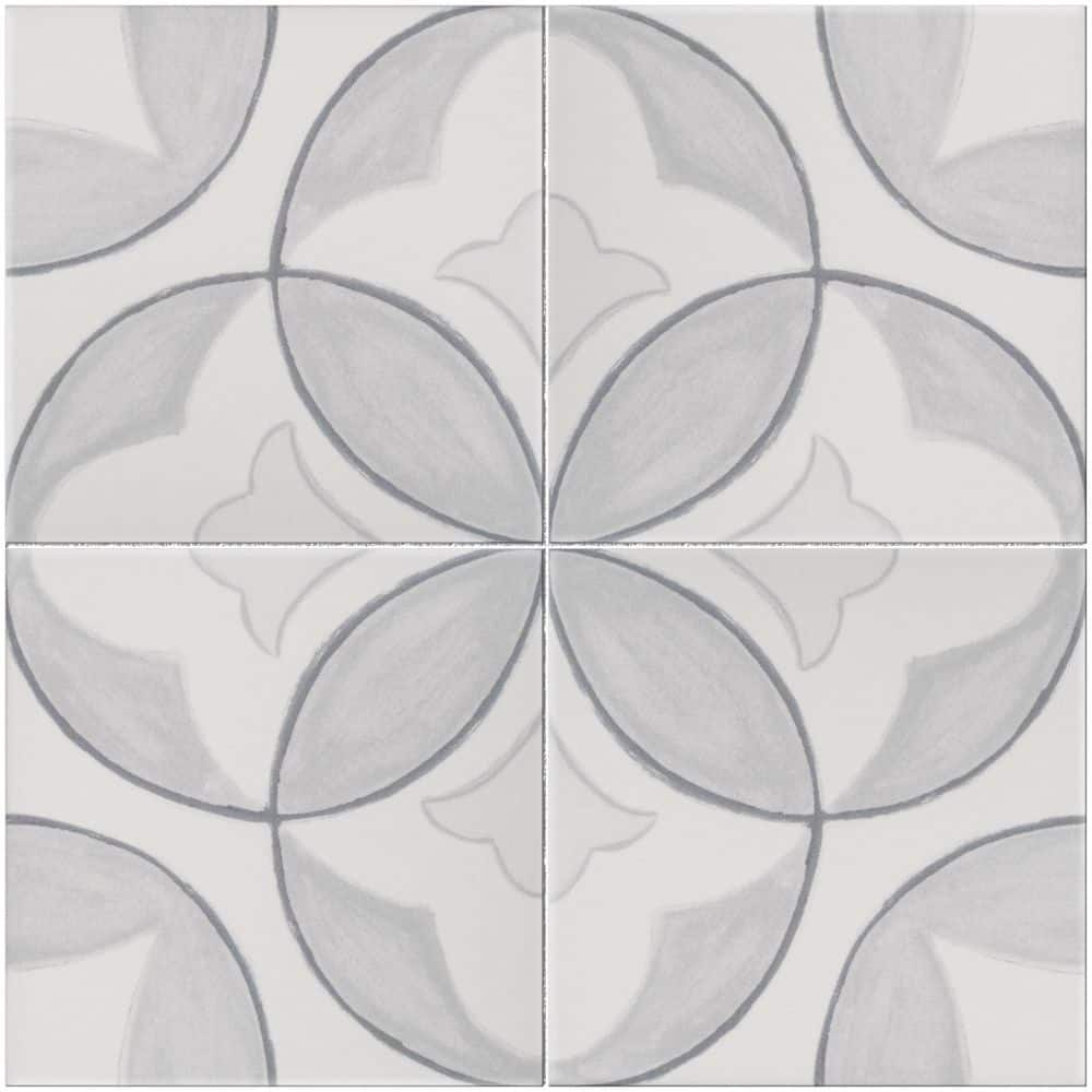 Memory Cloud Gray Square 5.9 in. x 5.9 in. Matte Porcelain Tile Sample price history on PriceWatchPro