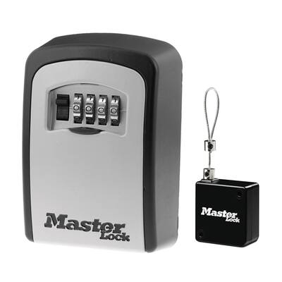 Master Lock Portable Gun Safe with Key Lock & Tether Cable Single Gun Capacity