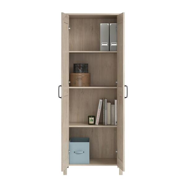 Sauder 2-Door Storage Cabinet Chalk Oak