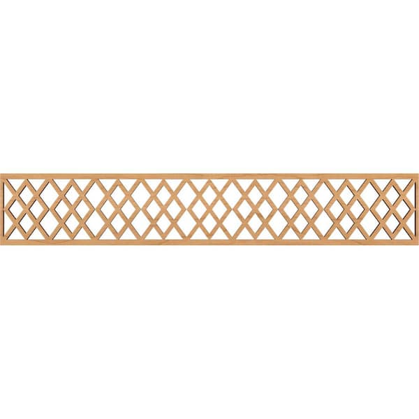 Ekena Millwork Hadley Fretwork 0.375 in. D x 46.625 in. W x 8 in. L Maple Wood Panel Moulding