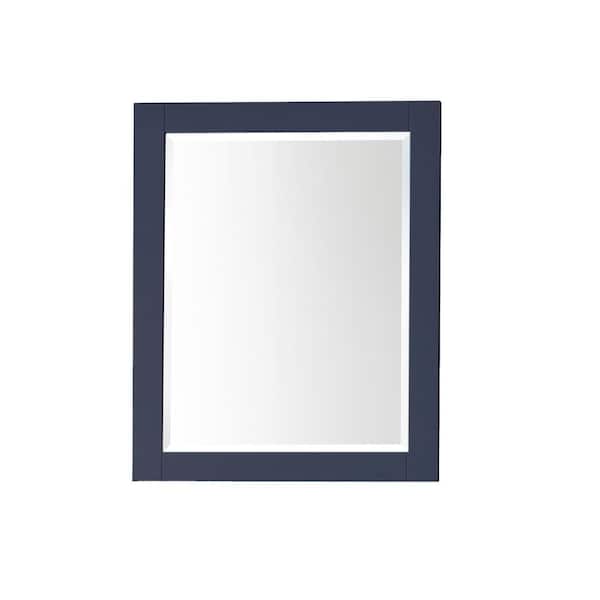 Avanity 24 in. W x 30.00 in. H Framed Rectangular Beveled Edge Bathroom Vanity Mirror in Navy Blue