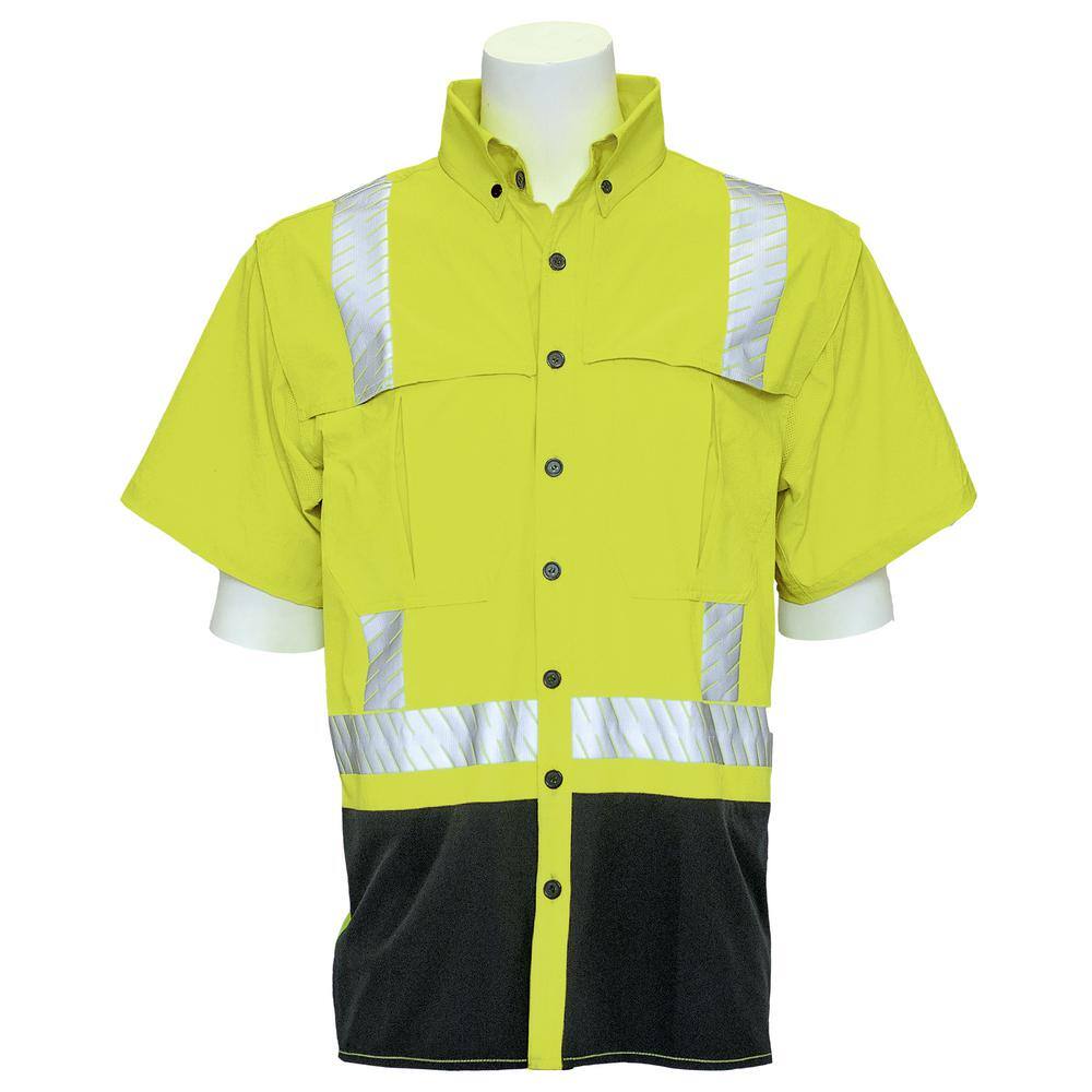 hi vis button down long sleeve shirts