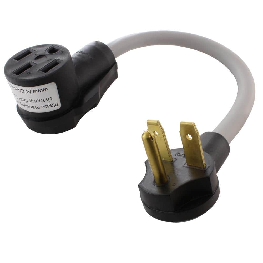 1.5 ft. 10/3 EV Charging Adapter 30-Amp 250-Volt 6-30 Plug to 50-Amp Electr
