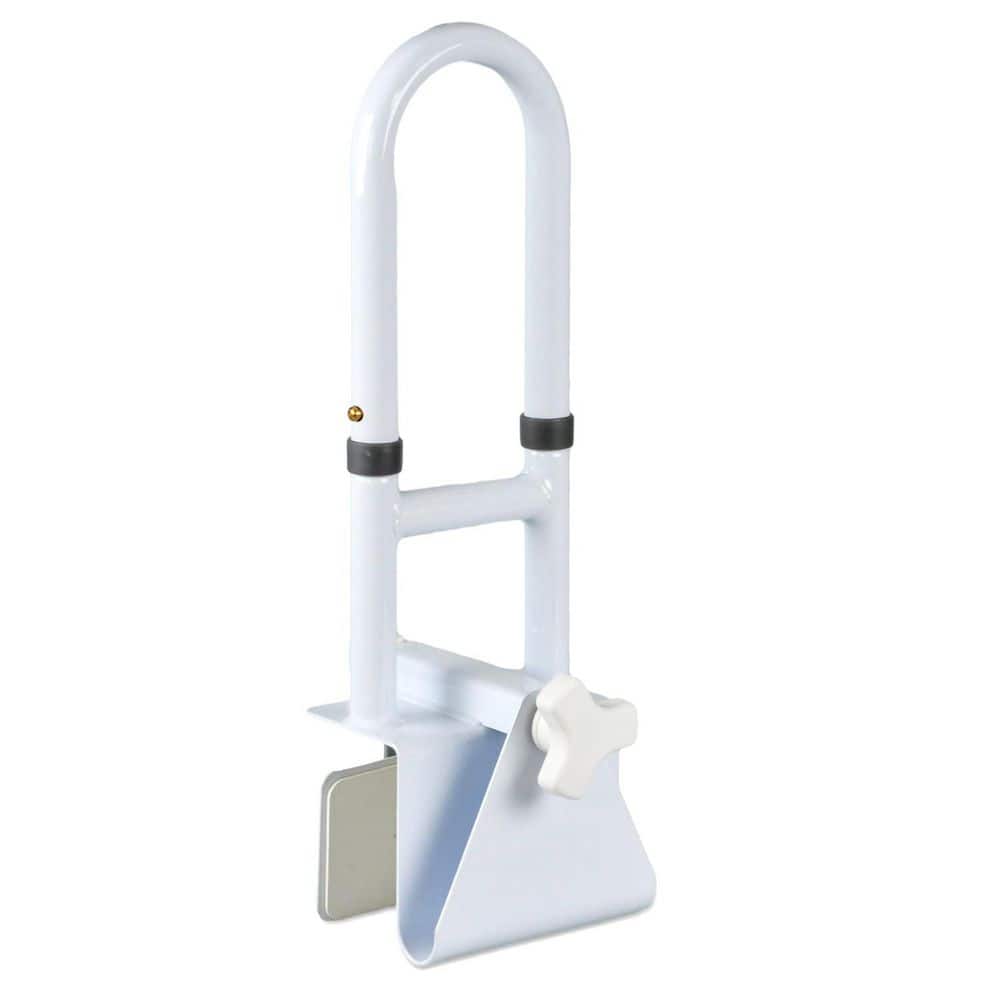 "3.3""- 7"" Concealed Screw Bathtub Grab Bar Bathroom Safety Rail Adjustable Tub Handle Clamp in White" price history on PriceWatchPro