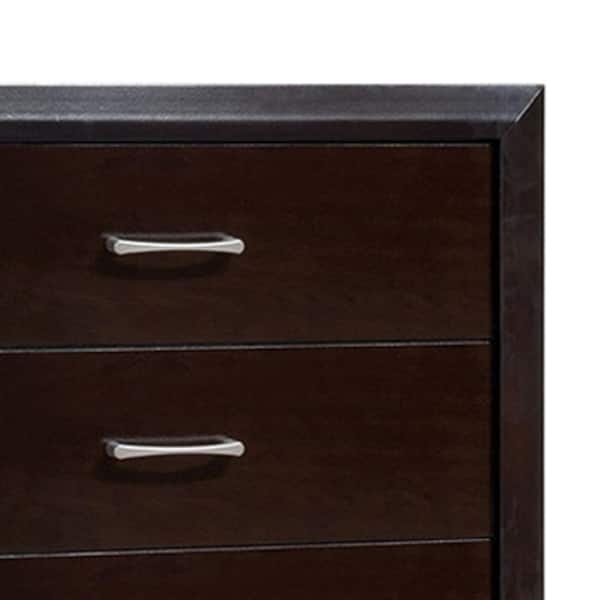 William's Home Furnishing Janine 5-Drawer Espresso Transitional