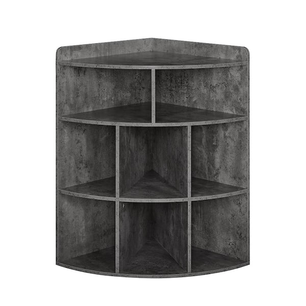 VECELO Corner Cabinet, 58 Inch Tall Storage Shelf, 6-Tier Display Shel