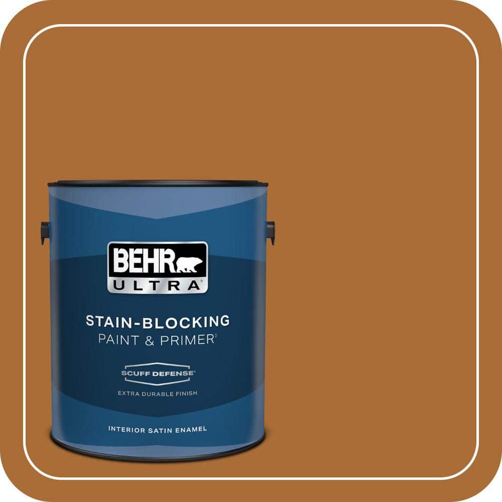 1 gal. #280D-7 Sesame Crunch Extra Durable Satin Enamel Interior Paint & Primer price history on PriceWatchPro