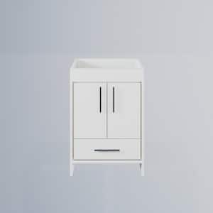 Pacific 24 in. W x 18 in. D x 33.88 in. H Bath Vanity Cabinet without Top in Glossy White