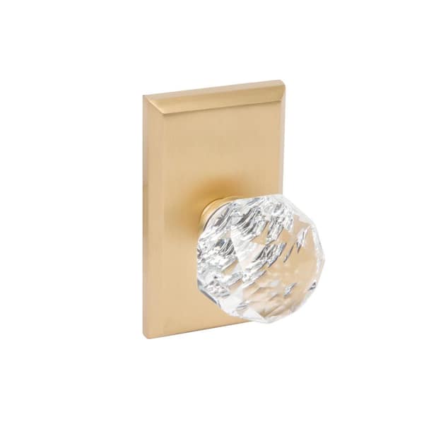 Bravura Premium Crystal Black Ball Knob with Grande Curve Rosette