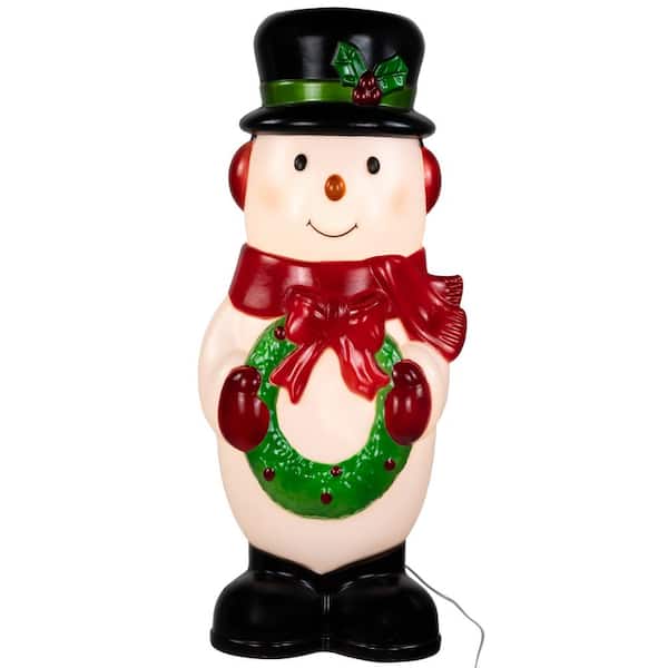 Northlight 36 in. Lighted Blow Mold Snowman Outdoor Christmas Decoration