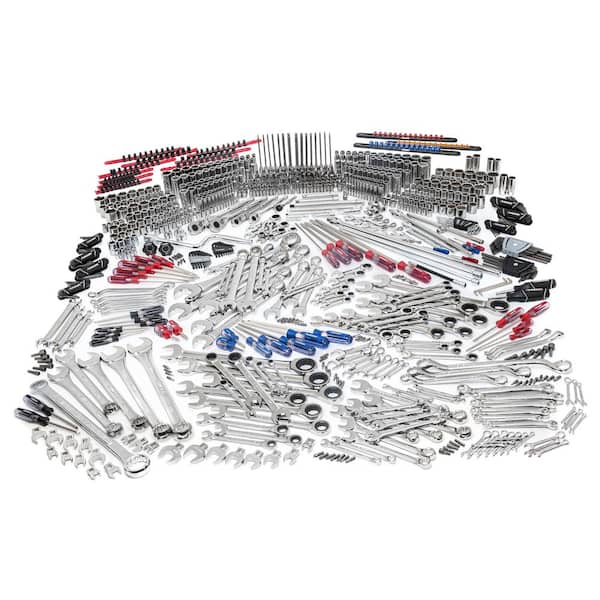 Husky 1/4 in., 3/8 in., and 1/2 in. Drive Master Mechanics Tools Set (872-Piece)