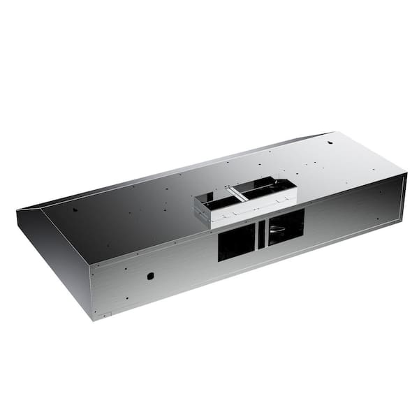 Presenza 30 in. Under Cabinet Ducted Range Hood with Light and Push Button  in Stainless Steel QR065 - The Home Depot