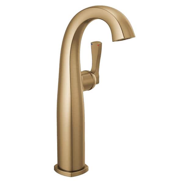 Delta Stryke Single Handle Vessel Sink Faucet in Gold