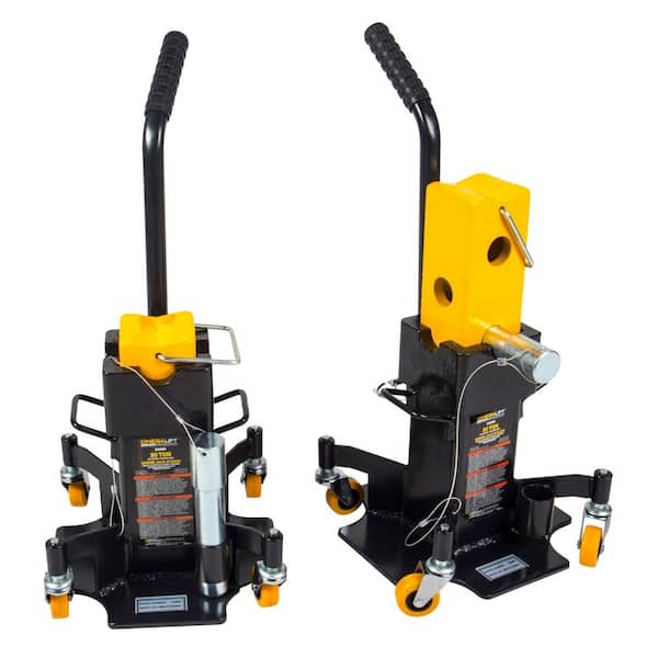 Unbranded 30-Ton Spider Jack Stand - Pin Style Stand with Heavy Duty Welded Steel - 4-Caster with Handle for Easy Positioning