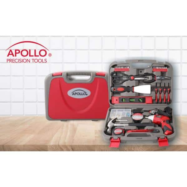 Apollo 135-Piece Home Tool Kit DT0773 The Home Depot