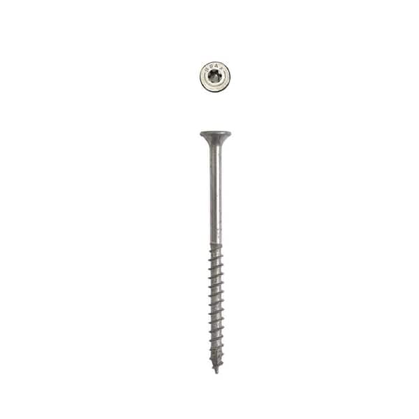 #9 x 2-1/2 in. Exterior Flat Head Deck Wood Screws Construction Torx T-Star Plus (310 Each) 3 LB Bit Included